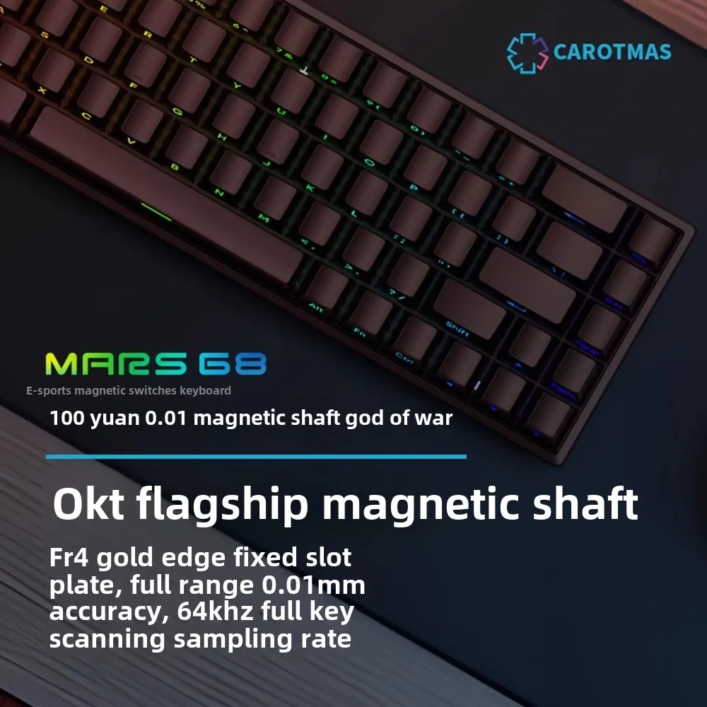 Gaming Keyboard No Rgb - Mars 68 PRO Keyboard Mekanis Sumbu