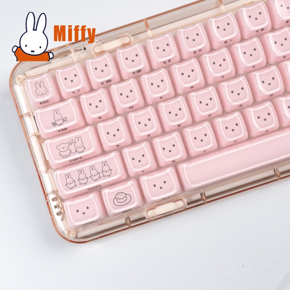 Kawaii Miffy Keycaps Penutup K - Gaming Keyboard Nearby ulasan dan harga