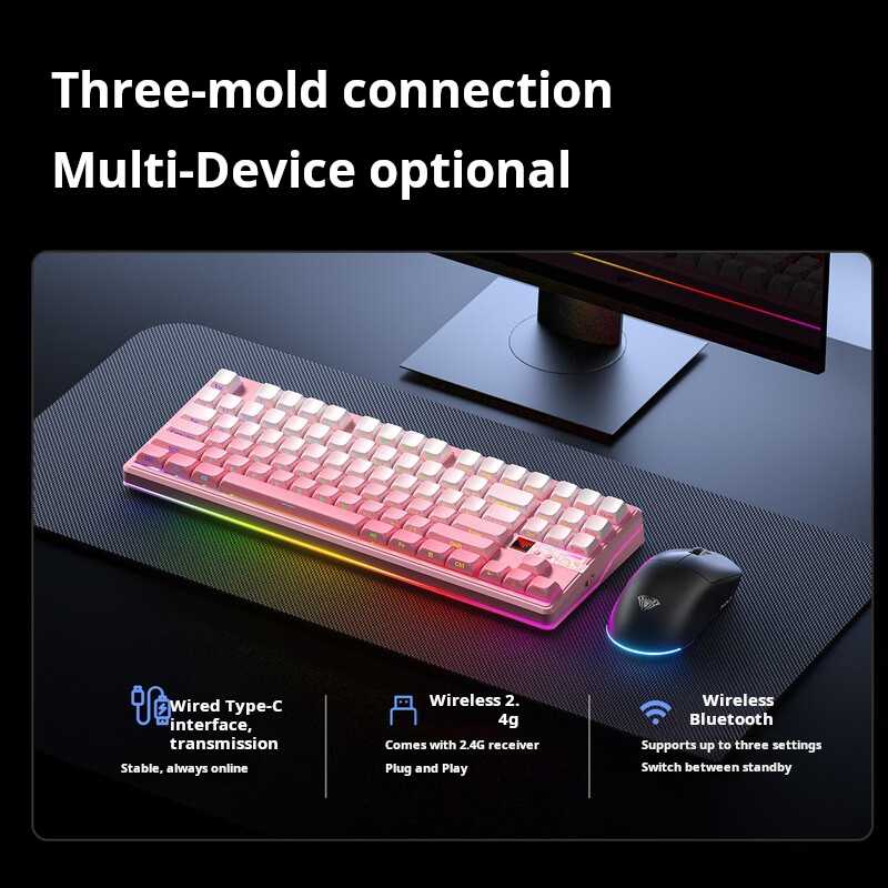 AULA F87 Pro V2, Keyboard Meka - Gaming Keyboard Hot Swappable ulasan dan harga