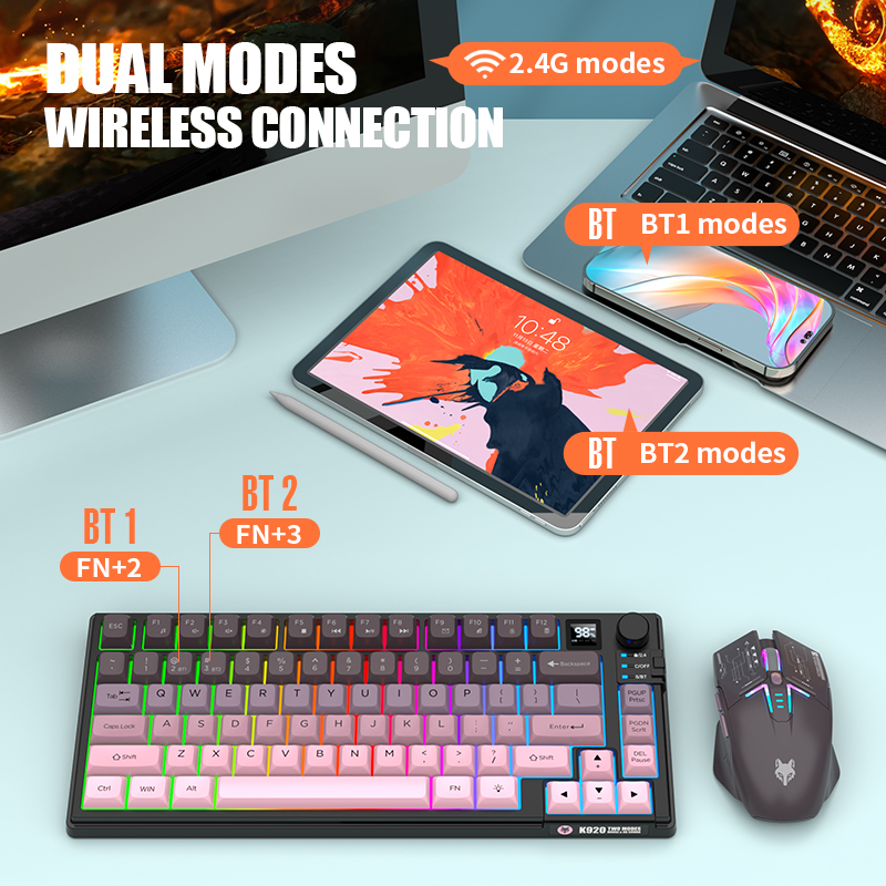 2.4G Keyboard dan Mouse Gaming - Gaming Keyboard No Rgb ulasan dan harga