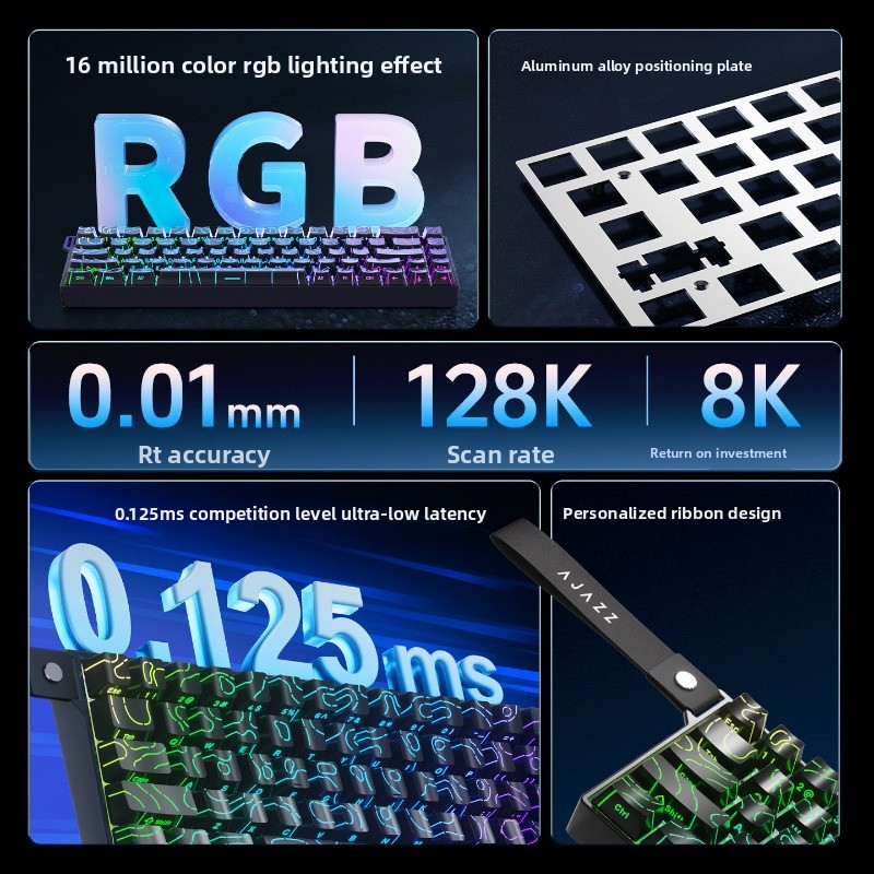 AJAZZ AK680 V2 Keyboard Mekani - Gaming Keyboard Hot Swappable ulasan dan harga