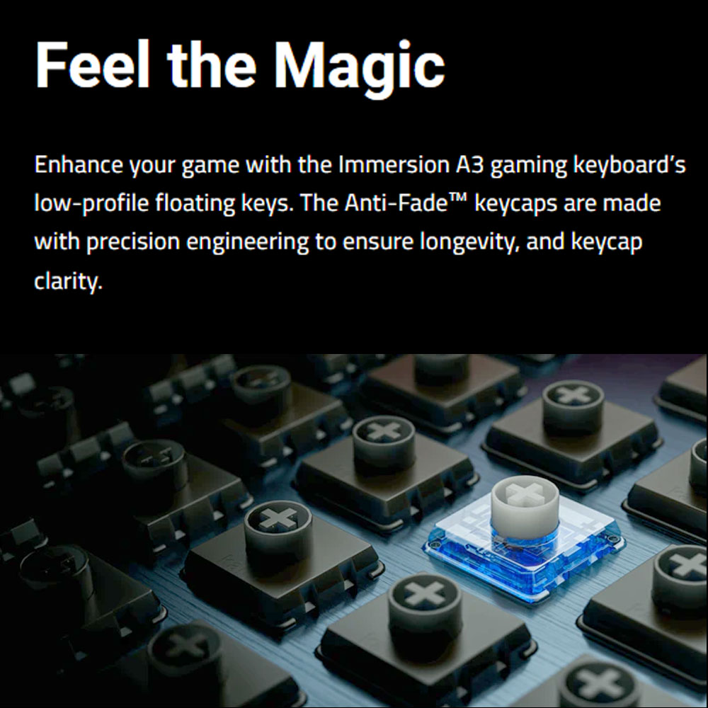 HEXGEARS A3 Keyboard Mekanis 8 - Gaming Keyboard Hot Swappable ulasan dan harga
