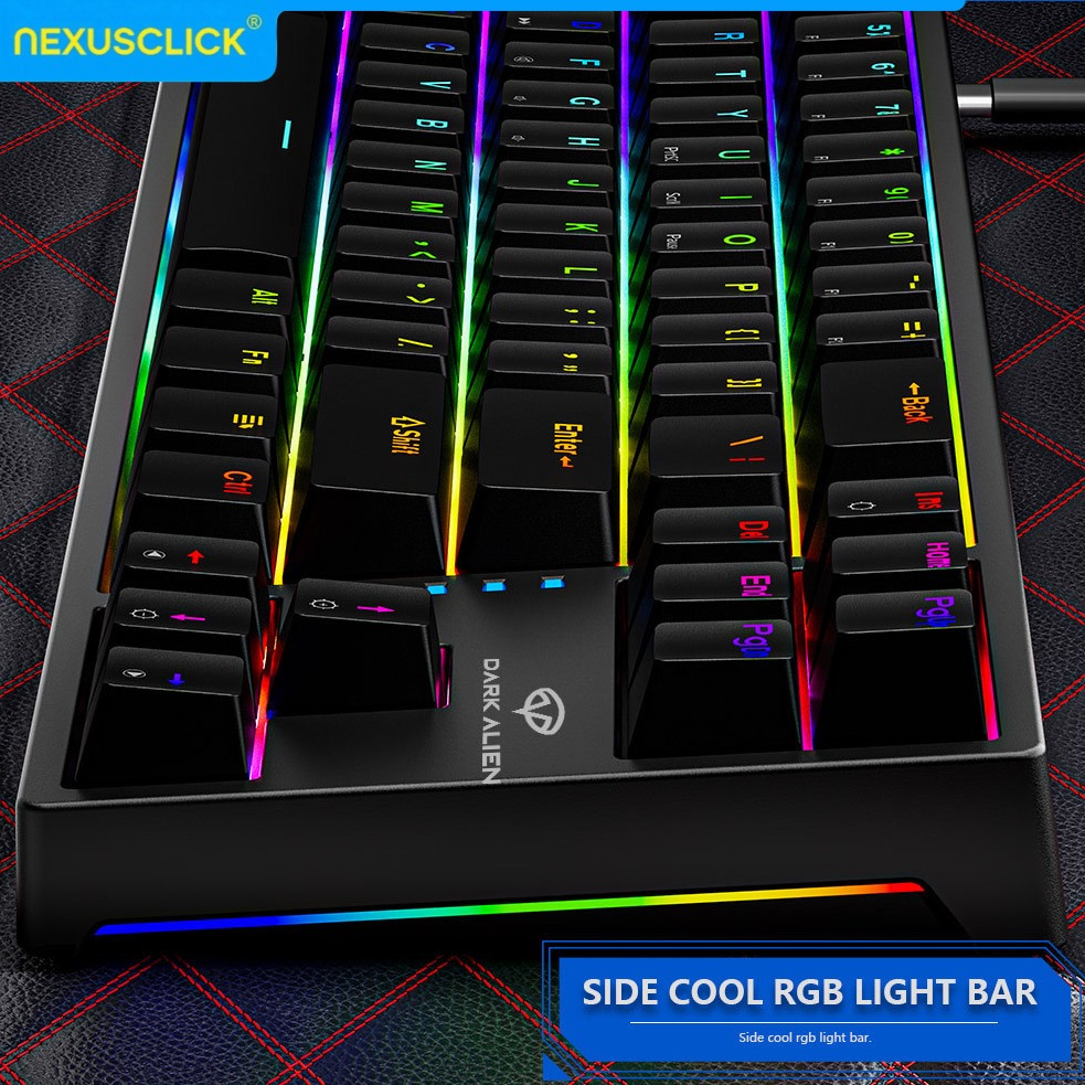 NexusClick K710, Keyboard Gami - Keyboard Gaming Blue Switch ulasan dan harga